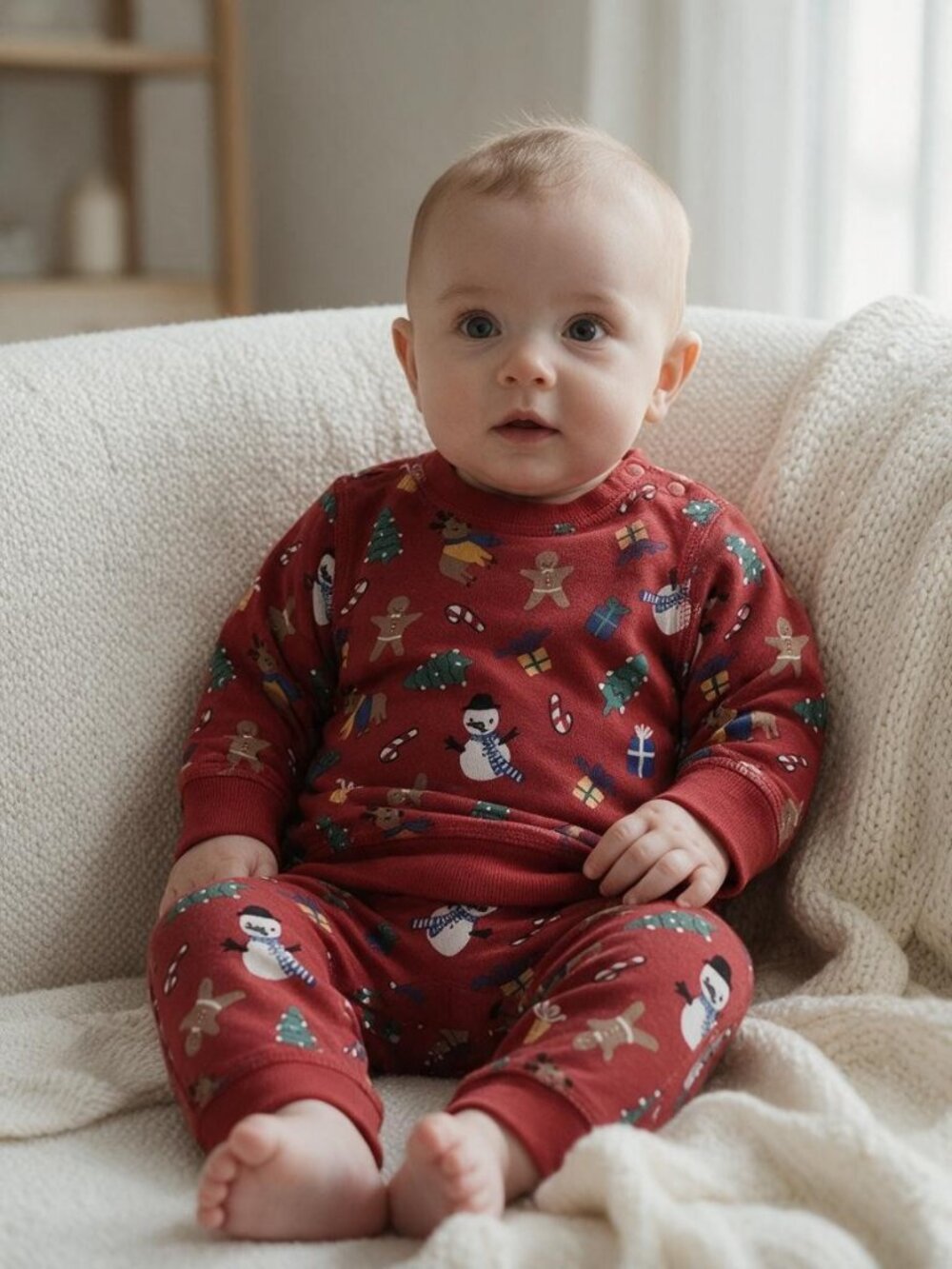 H&M 2-Piece Matching Christmas Outfit 4-6 Months